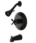 Millennium KB2635ZX Tub And Shower Faucet In Oil Rubbed Bronze With Pressure Balanced Washerless Cartridge wall-mount view