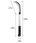Heavy Duty Harvest Sickle With Carbon Steel Blade And Aluminum Handle For Yard Work 9 Inch Hooked Blade Delivers Powerful Cuts