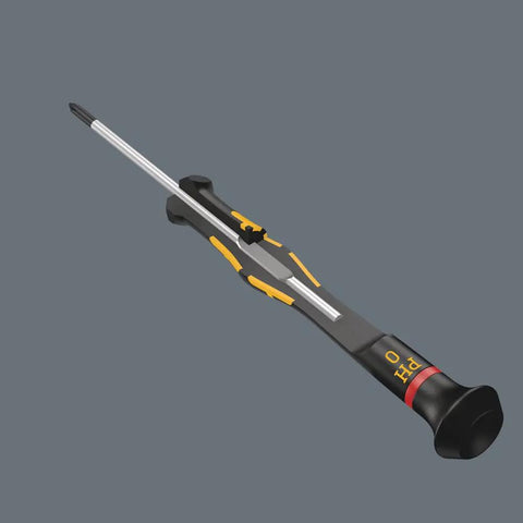 ESD Safe Kraftform Micro Phillips Screwdriver 1550 PH With Anti Roll Swivel Cap for tiny electronics, PH 000 x 40 mm