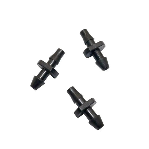 Bulk Garden Hose Fittings Kit With Four Thousand Pieces Three To Five Millimeter Double Barbed Connectors For Micro Hoses And Irrigation System Durable Greenhouse Watering Accessories No Brainer Fit black 3/5mm double barbed micro hose connectors