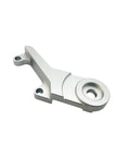 CNC Machined Aluminum Bike Disc Brake Adapter For Front And Rear Mounts with anti-corrosion finish in silver tone.