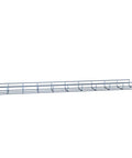 Heavy Duty Electro Zinc Plated Wire Mesh Cable Tray In Sleek Silver Steel Slick Finish For Zero Hassle Organization Corrosion Resistant And Built Like A Tank Straight Up Reliable Includes Eight Pack Measuring 3.94 X 1.97 X 118.12 Inches showing cable tray with open wire design.