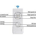 Remote control for Modern Ceiling Fan With Built In LED Light Kit And Handy Remote Control offers three adjustable color settings.