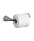 Alteo Pivoting Toilet Paper Holder In Brushed Nickel Finish No Fuss Roll Change Corrosion Resistant Bathroom Hardware mounted with roll
