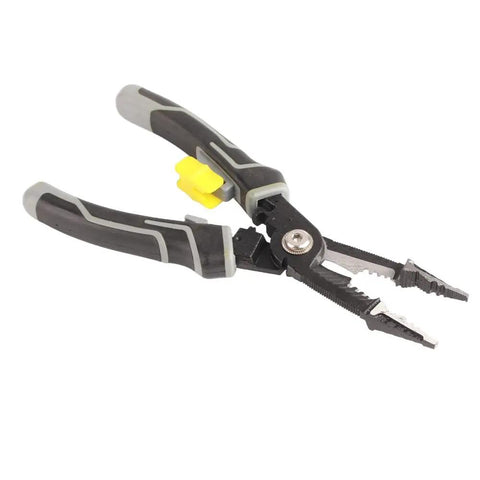 9 In 1 Electrician Pliers Set With Sturdy Carbon Steel showing wire stripping and cutting functions
