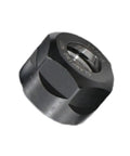Precision ER 20A Thread Collet Clamping Hex Nut Made From Hardened Alloy Steel, angled view for tool maintenance and repair.