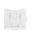 2 Pack Safety Locks for Cabinets and Drawers, Durable Plastic Cabinet Locks With Easy Slide Design, square shape dimensions shown