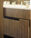 Edge Pulls For Cabinets And Drawers, 8 Pack, 6 Inch Overall Length, Black Concealed Tab Pulls For Kitchen Garage Cabinets