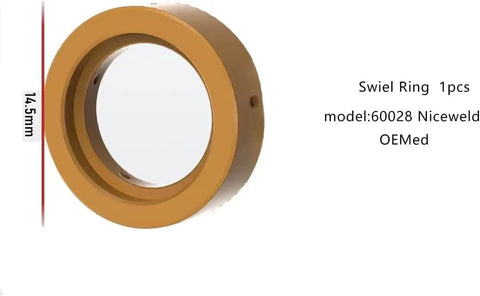 14.5mm swivel ring for model 60028 Niceweld OEMed, part of 24 Piece Plasma Torch Tip Kit For Chicago Electric 95136 95539 kits.