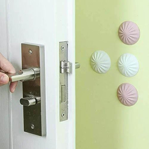 Silent silicone door stopper and wall protector cushions impacts, delivering anti collision comfort, noise reduction, and furniture protection