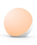 Touch Lamp Multicolor Night Light For Kids, small LED table lamp with soft warm glow on white base, ideal for bedrooms