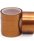 Brown Polyimide Kapton Tape High Temperature Insulating Adhesive For 3D Printers And Electronics Heat Resistant Tape 30 M Roll