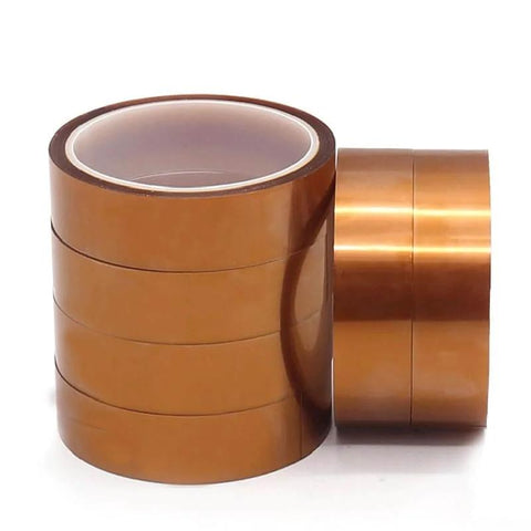 Brown Polyimide Kapton Tape High Temperature Insulating Adhesive For 3D Printers And Electronics Heat Resistant Tape 30 M Roll