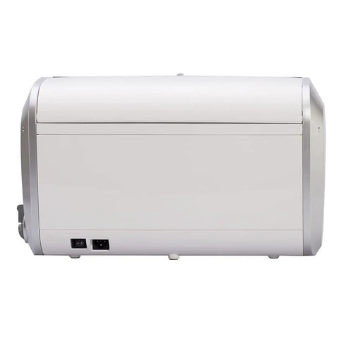 Top Shelf Six Liter Ultrasonic Cleaner With Built In Heater And Degassing Feature Plus Dual Transducers And Digital Dial rear view