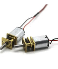Heavy Duty N20 DC Motor With Precision Speed Reducer Gears 210 And 400 RPM 3V Or 6V Electronic Starter, showing two side-by-side motors.