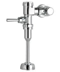 Ultima Manual Urinal Flush Valve With Piston Type, 1.0 GPF, polished chrome, 3/4 inch exposed top spud, side view