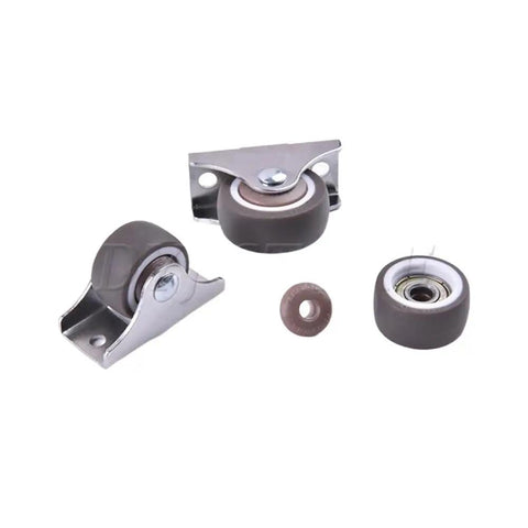 Heavy Duty Fixed Caster Wheels For Carts And Workbenches 2 To 4 Pack Non Swivel Castors With Metal Top Plate Load Up To 23kg