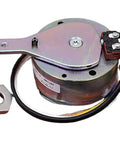 Electromagnetic brake for DC24V, front view, 3.0 Nm torque, mounting bracket and wiring