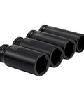 Top Rated 1/2 Inch Drive Socket Set For Impact Wrenches With 11 Piece Metric Hex Kit Made From Heavy Duty Chrome Vanadium Steel Perfect For Tough Jobs And Deep Guts Garage Work, 4 black impact sockets