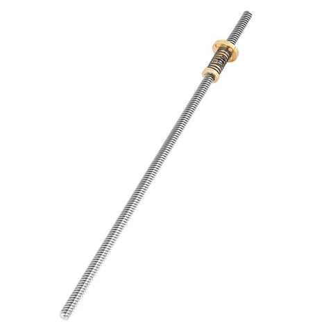 Beefed Up T8 Threaded Rod Screw Lead Screw With Anti Backlash Nut Spring Loaded Stainless Steel Nut For 3D Printers