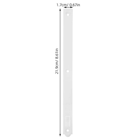 White rail from Crib Rail Lifter Kit For Easy One Hand Up And Down Bed Rails With Smooth Sliding Track And Guide Hardware, size 21.9x1.7 cm