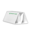 RoofTop 6-inch PVC rooftop pipe support block, dual-chamber, white, 4-pack