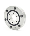 Top Shelf Cross Roller Bearing Slewing Ring For Robotic Arms Precision Rotary Turntable with 25mm inner hole and silver finish.