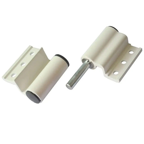 Two Pack Thickened Bridge Aluminum Door Hinges Set, Heavy Duty 120 Kg Per Pair, Black Or White Finish, Includes Left And Right Hinges