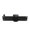 Straight Up Slick 19 Inch 1U Rack Mount Blank Panel For Server Chassis And Home Lab Builds Pro Grade dust cover plate, black metal design.