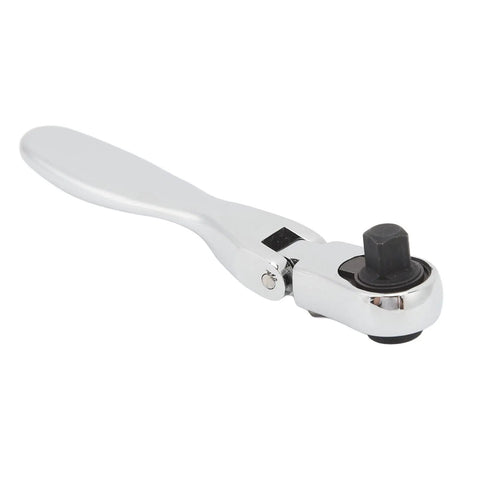 Close-up of a Dual Head 72 Tooth Ratchet Wrench With One Hand Quick Release Socket Driver for Effortless Auto Repair Work.