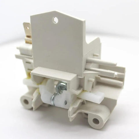 Dishwasher Door Switch Latch Lock OEM Replacement Part No Fuss DD81-02132A DD81-01629A white latch component close-up