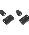 2 Pack Metal Drive In Closet Ball Catch In Matte Black Finish For Modern Doors Zinc Construction With 2.25 By 1.4 Inch Size One Eighth Inch Radius Strike Includes Steel Strike Plates And Screws Durable Home Closet Door Closure