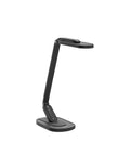 Black LED Desk Lamp With Eye Caring Light 72 LEDs 9 Brightness Levels 5 Color Modes USB Charging Touch Control And Memory 10W