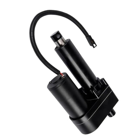 Heavy Duty Linear Actuator For Holland 848 853 855 Round Baler Hydraulics showing black metal housing and wiring.