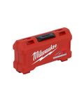 Red carrying case for 42 Piece Pro Grade Driver Bit Set With Magnetic Drive Guide And Forged Tips For Long Lasting Durability.