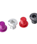 Colorful assortment of 2 Pack M10 X P1.0 Bike Rear Derailleur Hanger Bolts Aluminum Alloy 15mm Length 6mm Hex bolts