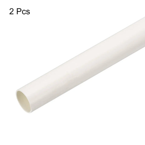 Two Pack White 25mm Conduit Pipes 1 Meter Long for DIY Electrical Wiring and Cable Ducting Indoor or Outdoor Use Garden Farm Workshop Easy Install Neat Weatherproof Cable Protection