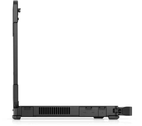 Side view of the Built Tough 14 Inch Laptop Packin Intel Core I5 With 16 Gigabytes Ram And 256 Gigabyte SSD Runs Windows 11 Pro.