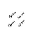Pivot Ball M6x14x37mm for Arrma 1/7 1/8 RC Cars Felony Infraction Mojave Typhon Talion 6s Upgrade, Heavy Duty Metal Joint, Durable Front And Rear Suspension Linkage, 4 Pack With One Year Warranty, four metal pivot balls