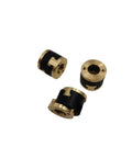 Upgrade Your V-CORE 3 1 Printer With Snazzy Z-Axis Screw Decouplers Featuring Oldham Couplings For Smoother Motion And Super Fast Printing Action That Totally Rocks. 3-piece brass and black printer couplers
