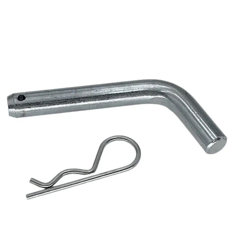 Built Tough Stainless Steel Trailer Hitch Pin Straight Up Easy Secure Fit Bent Receiver Lock with securing clip for trailers.