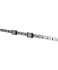 LMLF18B-500-2R Miniature Linear Guide Rail with 2 Sliding Blocks, 500mm x 18mm, precision linear motion system.