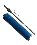 2-1/2 Inch Diamond Dry Core Bit for Brick and Block with SDS Plus Pilot Bit Adapter, 9.5 Inch Drilling Depth, Rotary Mode