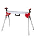 Ultra Portable Aluminum Folding Miter Saw Stand With Universal Mounting Brackets, Tough Enough For 500 Lbs, Extends To 100 Inches