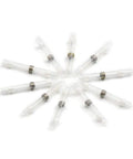 10 pcs White 1.5mm Waterproof Electrical Wire Heat Shrink Solder Butt Splice Terminal Connector Kits That Are Totally Dope For Pro Wiring Jobs, white solder butt connectors