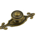 Vintage Bronze Door Knob Handles Set For Cabinets And Drawers Classic Furniture Pulls in decorative zinc alloy design