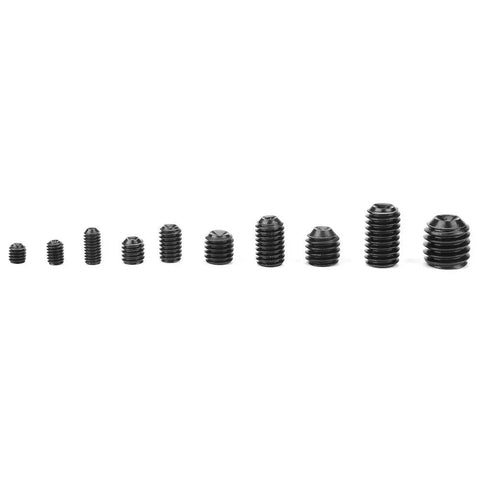 300 Piece Stainless Steel Hex Socket Set Screws Kit M3 To M8 With Storage Box Multipurpose Rust Resistant Fasteners For DIY Repairs