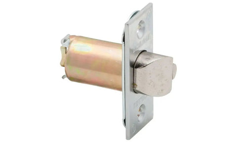 Commercial A Series square corner dead latch, 2-3/8 backset, 1 inch face, satin chrome finish, heavy duty for commercial doors installation