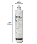 Two Pack Under Sink Water Filter System With Hybrid Cartridge And Nsf Certification Smooth Operator Filtration For Coffee Machines And Kitchen Faucets Sixteen Thousand Gallon Capacity No Gimmicks Setup, white water filter cartridge.