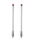 2-pack A-5000-3712 CMM touch probe stylus with 6 mm ceramic ball tip, M4 threaded handle, 100 mm long